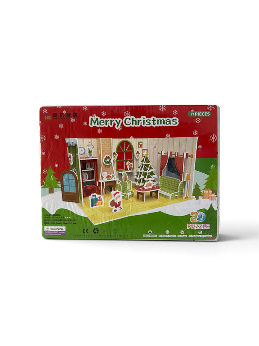3D Puzzle: Christmas Living Room