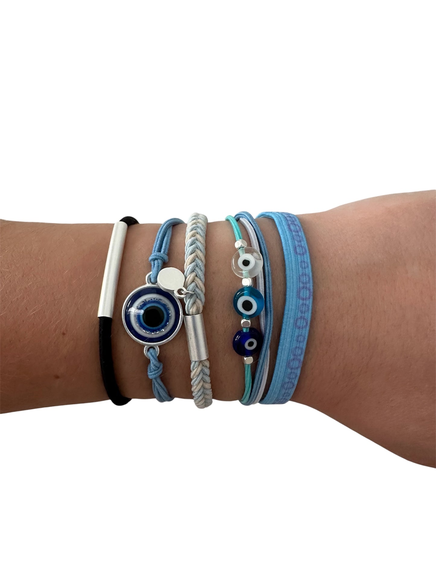 Evil Eye Hair Tie & Bracelet Set
