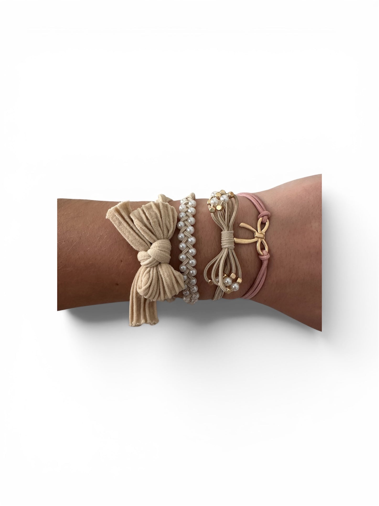Bow Hair Tie & Bracelet Set