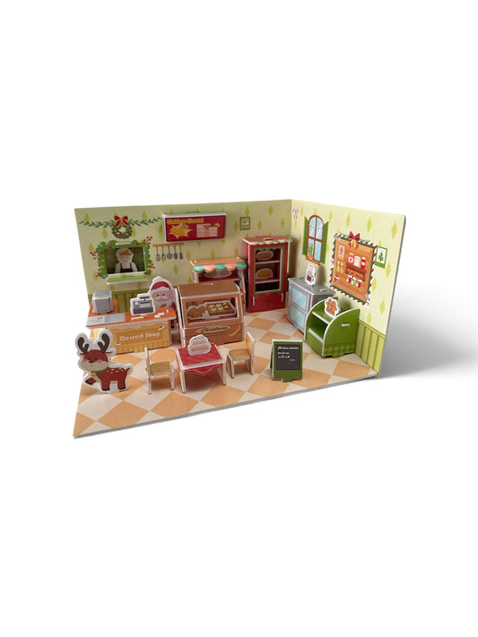 3D Puzzle: Christmas Dessert Shop