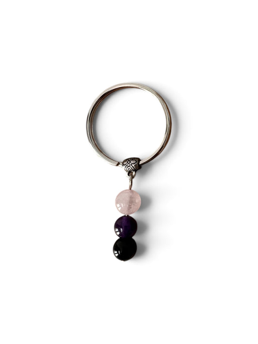 Anxiety Relief Gem Stone Key Chain